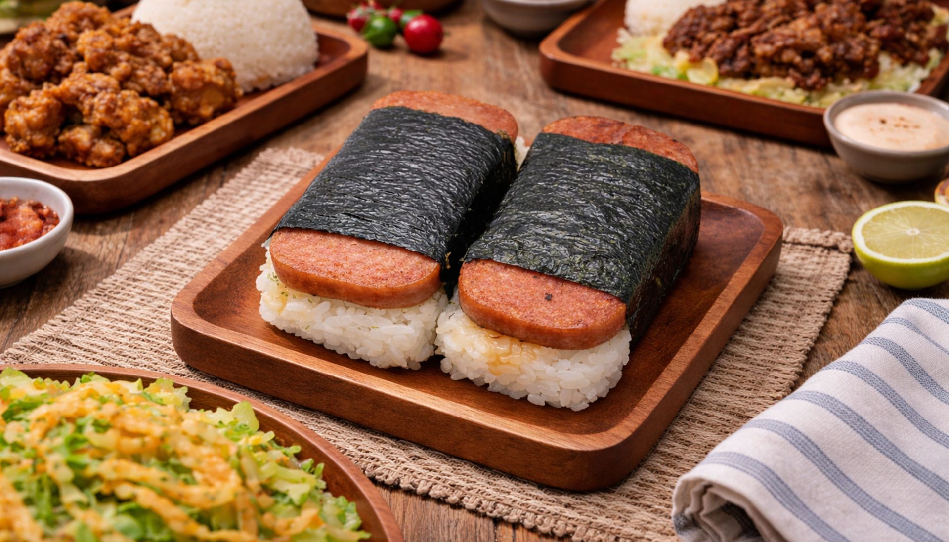 The musubi and the little extras