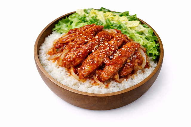 AHI Spicy Chicken Bowl.