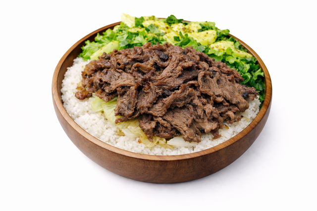AHI Beef Bowl.